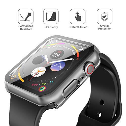 Apple Watch 2/3/4/5/6/SE Hard PC + Tempered Glass Hoesje | Apple Watch |  Goedhoesje.nl