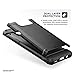 Galaxy S8 Tough Belt Case & Clip (Encased R7 Series) Premium 2-Layer Protection with Flexible TPU Inner and Hard Outer Cover for Samsung S8 (Holster Included) (Jet Black)