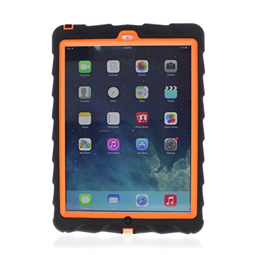 Gumdrop Cases Droptech for Apple iPad Air Rugged Tablet Case Shock Absorbing Cover Black/Orange A1474, A1475, A1476