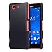 Sony Xperia Z3 Compact Case, Terrapin [Extra Slim Fit] Hybrid Rubberized [Black] Protective Hard Case for Sony Xperia Z3 Compact - Black