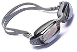Aguaphile Mirrored Swim Goggles Soft and Comfortable - Anti-Fog UV Protection, Best Tinted Swimming Goggles with Case - Compare to Speedo, Aqua Sphere, or Ispeed - Adult Men or Women, Premium Quality