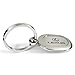 Lexus Two Tone Silver Oval Key Chain
