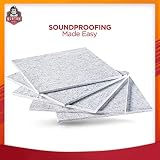Burton Acoustix Series 9 -  Ultra High Density 200 Kilograms/m3 Soundproofing Panels - Designed by Sound Engineers - Good for Soundproofing and Acoustic Treatment - 12 x 12 Inches - 5 Piece Pack