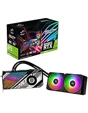 ASUS ROG Strix LC NVIDIA GeForce RTX 3090 Ti OC Edition Gaming Graphics Card (PCIe 4.0, 24GB GDDR6X, HDMI 2.1, DisplayPort 1.4a, Full-Coverage Cold Plate, 240mm Radiator, 600mm tubing, GPU Tweak)