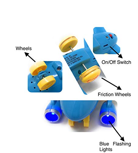 4 Friction+Powered+Airplanes+Lights+Sounds