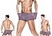 Perfect UNDIES Mens Underwear Seamless Sexy Transparent Ultra Comfort Soft Boxer Briefs (Purple, M)