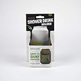 30 Watt The Original Sudski | Portable Shower Drink Cup Holder for All Canned Beer & Wine | Patented Silicone Drink Holders Grips Any Shiny Bath Surface | Perfect (Camo)