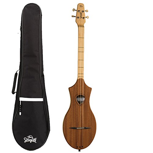 Seagull M4 Merlin Natural Mahogany Dulcimer with M4 Gig Bag (039098