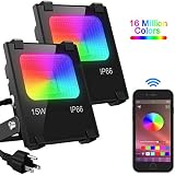 MELPO Led Flood Light 30W, 300W Equivalent Outdoor Color Changing Lights