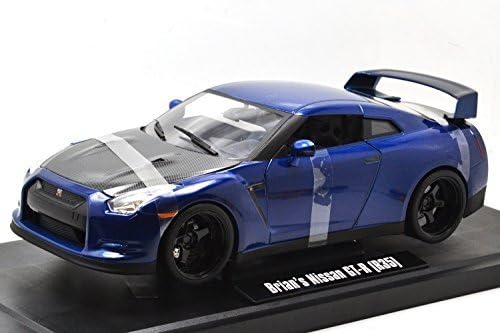 JadaTOYS 1: 18scale Fast & Furious 7 Brian's Nissan GT-R (R35) (Navy Blue) Jeidatoizu 1:18 Scale Fast and The Furious 7", "Brian Nissan GT-R (R35) (Navy Blue) [Parallel Import Goods]