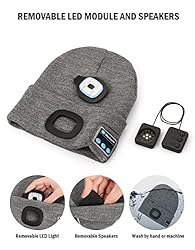 Bluetooth Beanie with Light, Unisex USB