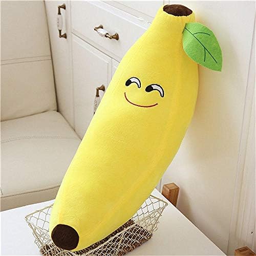 Funny Creative Cartoon Banana Stuffed Soft Pillow Sofa Cushion Lovely Plush Doll Kids Fruit Toys Children Birthday Gifts Zzzb (Color : Yellow2)