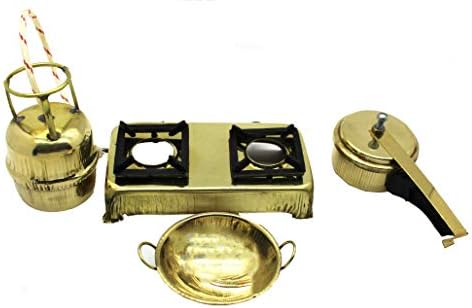 Desi Toys 6 Pieces Vintage Miniature Brass Metal Cooking Set Home Decore Decorative Piece Table Top Traditional Toy Buy Online At Best Price In Uae Amazon Ae