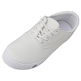 Spritech(TM) Women's Girls Fashion Casual Comfy Fabric Lace-up Flat Canvas Shoes White