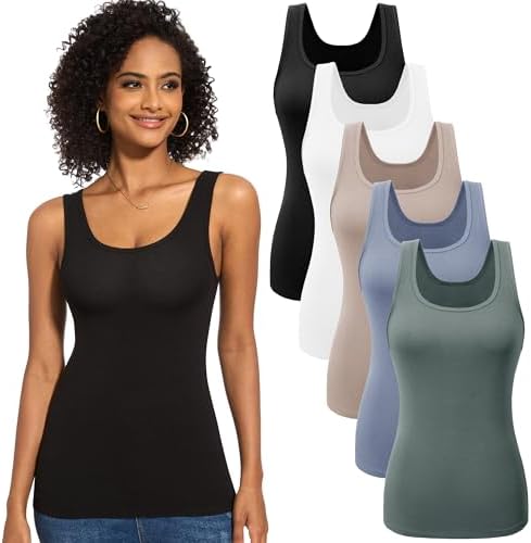 No Comment Juniors' Notch-Neck Tank Top White L at Amazon Women's