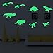 Iuhan 8pcs Dinosaurs Wall Decals Fluorescence Stickers Glow in The Dark, Children's Room Nursery Removable Wall Stickers Murals