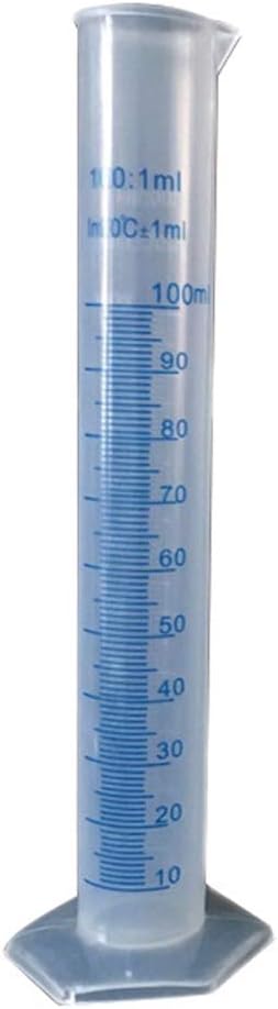 fayle Measuring Cylinder Graduated Mistry 100ml 250ml PP Measurement Lab Supplies Print Line Affordable Liquid Laboratory Clear School(100)