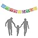 Neumx 2 Pack Coco Party Banner Multi Colored Papel Picado Party Garland Decorations 15 Feet Long & 9 Plastic Panels Each Banner