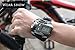 Oksale® 200 Lms -300 Lms, Waterproof Tactical Rechargeable LED Flashlight Wristlight Wrist Watch Light Lamp + LED Watch + Micro USB Cable