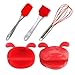 Joiedomi 8-Pieces Silicone Bakeware Set Including Muffin Cupcake Mold Baking Tray, Chocolate Candy Ice Molds, Gloves, Full Size Utensils - Tray, Spatula and Whisk! NO BPA!