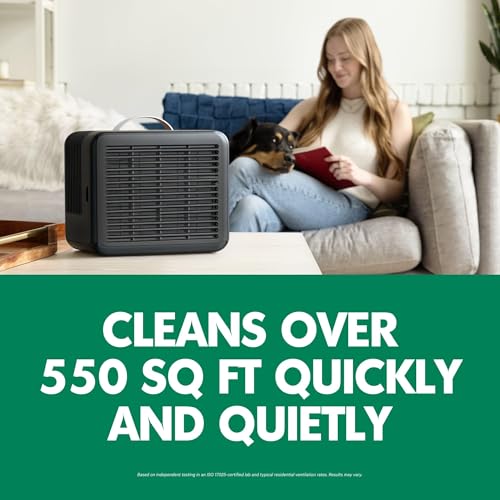 PuroAir Air Purifier 100i Smart HEPA Air Purifiers for Home Pets - Portable Small Air Purifier Filters up to 550 Ft² of Pollutants, Smoke, Pollen, Dust - Room Air Purifiers for Bedroom, Baby, Office