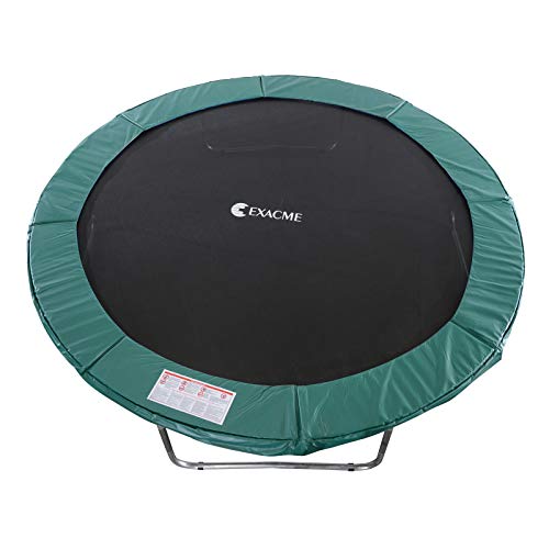 Exacme Trampoline Replacement Safety Spring Cover Round Frame Pad without Holes(Green, 15 Foot) - Thumbnail 2