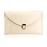 GEARONIC TM Fashion Women Handbag Shoulder Bags Envelope Clutch Crossbody Satchel Purse Leather Lady Messenger Hobo Bag - Beige