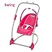 Chicco 63955 Baby Doll High Chair & Swing Gift Set,4-in-1 Chair For Dolls,Forup To 18' Baby Dolls,Transforms Into Baby Doll Chair,Baby Doll Swing,Baby Feeding Seat or Car Seat,Pink[Amazon Exclusive]
