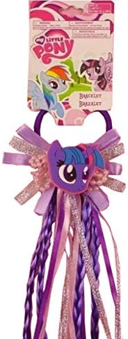 My Little Ponys Princess Braid Wig Hair Clips Children Hairpin Headdress Birthday Party Cosplay Hair Accessories Headband (purple)