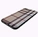 iphone 7 Plus/iphone 8 Plus Case,Retro Plaid Stripes Black TPU Rubber Protective Cover for Apple iphone 7 Plus/iphone 8 Plus 5.5 inch - Khaki Plaid