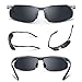 TOREGE Men's Sports Style Polarized Sunglasses Al-Mg Metal Frame Glasses M291(Gray)