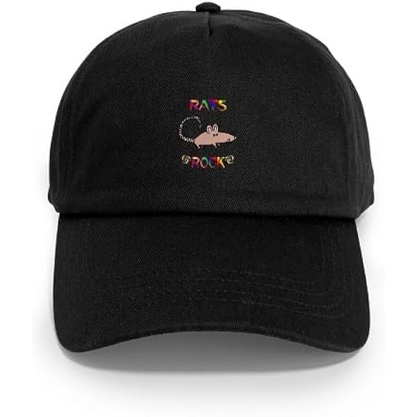 Trendy Apparel Shop Rat Embroidered Unstructured Cotton Dad Hat