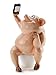 TANGDIAABBCC We pay your sales tax Novelty Pig on Toilet Selfie Statue ~ Funny Pig Statue For Home Bathroom Decor (G16621)