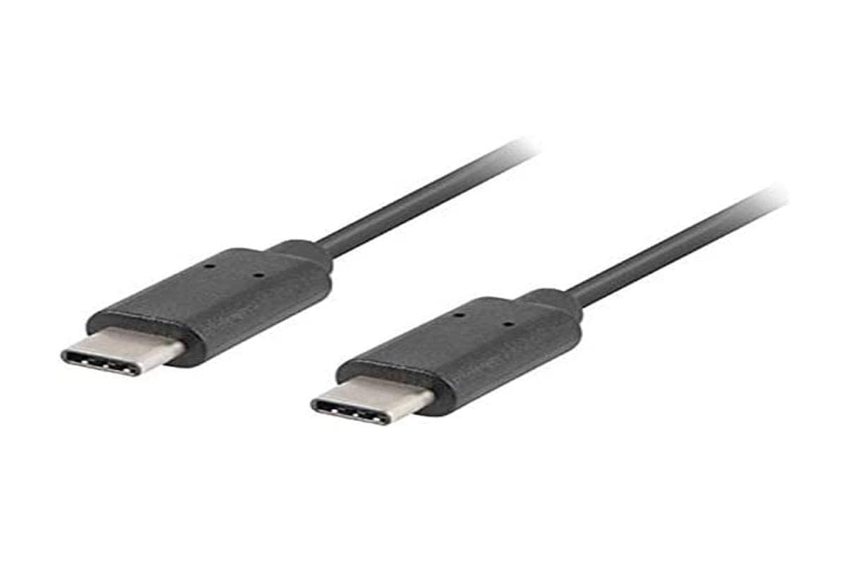 LANBERG CABLE 2.0 USB C MALE/USB C MALE 1M BLACK