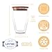 Eparé Glass Tumbler & Lid - 10oz Set Of 2 Double Wall Glasses - Clear Insulated Cups - Large Coffee, Latte & Tea Mugs
