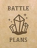 Battle Plans: (200 Pages) Blank Hexagonal Journal for Mapping Strategies : Small & Large Hex Pages S by Dragon Mage Design Co