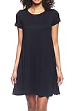 Stretchy Flowy Loose Fit Tunic Dress for Casual Work Cocktail Beach Lounge Sleep