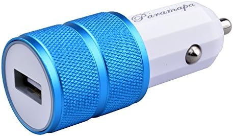 Paramapa Quick Charge 3.0 Car Charger for iPhone X / 8 / 7 / 7 Plus / 6s / 6s Plus, iPad Pro / Air 2 / mini 3 / mini 4, Samsung S4/ S5, and More (Blue)