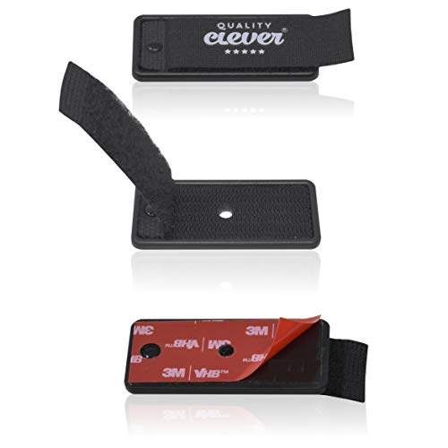Cord Clips, 10 Pack, Securely Holds Any Cable Bundle, Mount with Built-In 3M Tape or Screws, Flexible and Easy Solution for Managing Cables and Wires Around Your Office, Home, Workshop, or Garage.