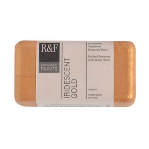 R&F Encaustic 40ml Paint, Iridescent Gold