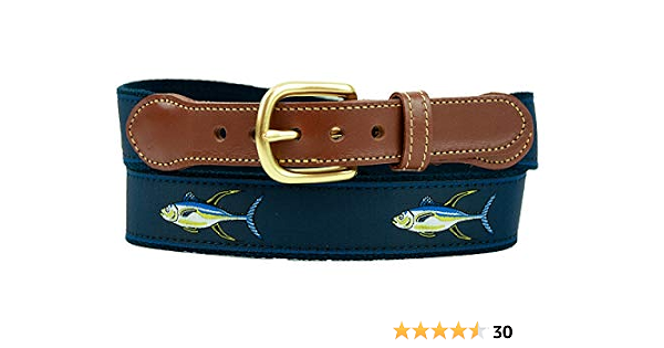 Leather Man Ltd Yellow Fin Tuna Belt at 