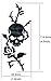 Rose & Skull/Black Pearl Inlay Sticker Decal For Guitar & Bass