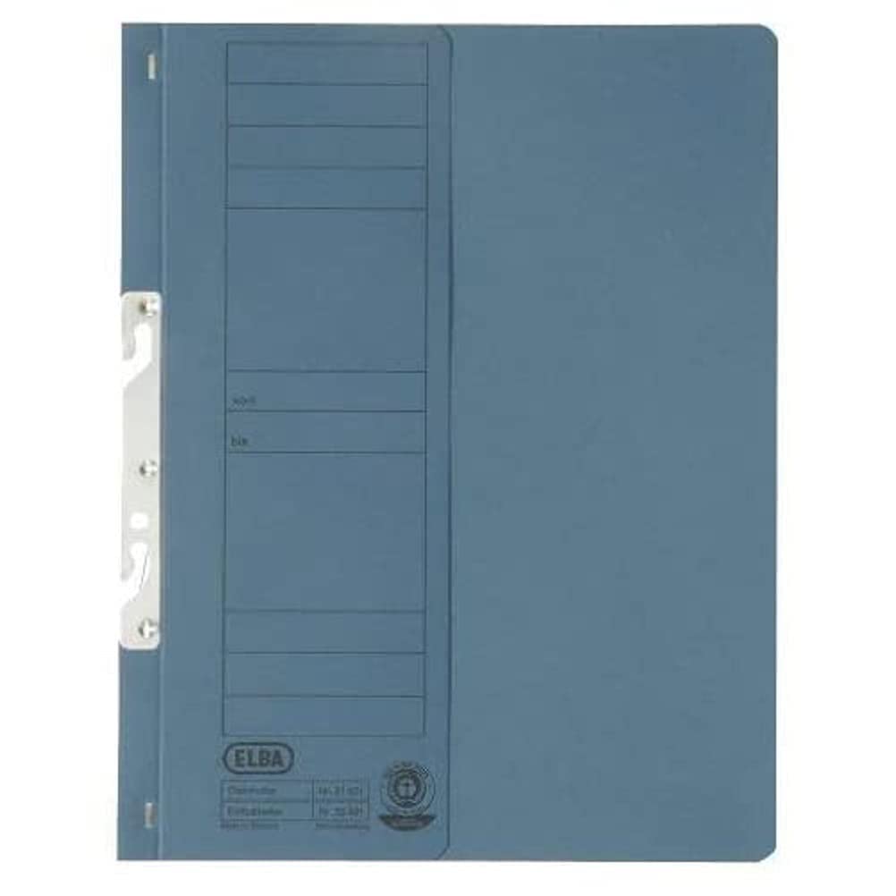 Elba 22421BL Attachable File with Official Filing 250 g/sq. m Manila Cardboard for 200 DIN A4 Sheet, Half Front Cover 50 Items Blue