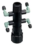 2 Pack - Orbit Drip System Shrub Adapter 4-Port Watering Manifold for 1/4 Inch Tube