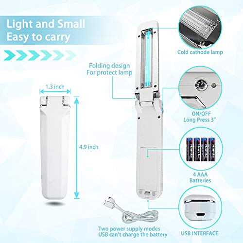 UV Sanitizer Travel Wand UV Light Without Chemicals for Hotel Household