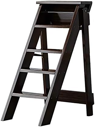 Step Stool Yxx 大人用 3段はしご 木製 折りたたみ式 滑り止め 脚立 キッチン 寝室 浴室 リビングルーム 最大100kg