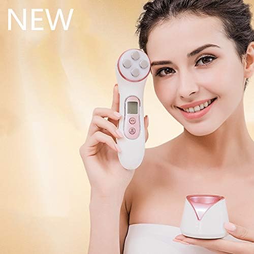 Wrinkle Reduction Device, 5 IN 1 Multifunction Facial Lift Beauty Massager LED Beauty Device Portable Anti-Aging Skin Tightening Face Cleaning Acne Removing Beauty Massager Machine