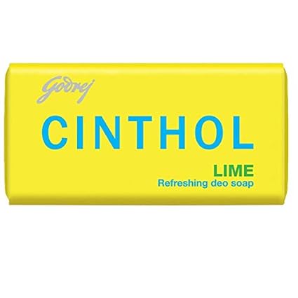 Cinthol Lime Bath Soap-99.9% Germ Protection, 100g (Pack of 6)