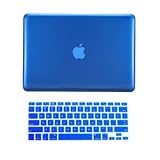 JJ Zone Apple Macbook Pro 13-Inch Crystal Hard Royal Blue (See-Through) Case Cover with Free Keyboard Cover