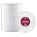 102 CRYSTAL CLEAR PLASTIC PLATES | 6 .25 Inch Disposable Plates | Fancy Dessert Plates | Hard Round Party Plates | Elegant Appetizer Plates | Heavy Duty Wedding Plates | Small Cake Plates [Diamond]